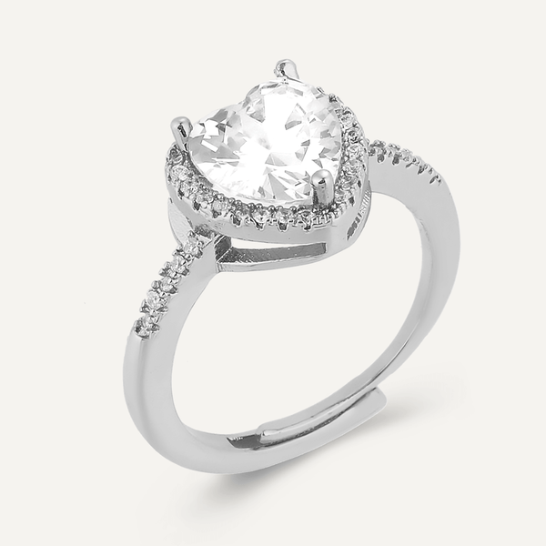 ★SENTIMENTS★ NO.560 [SILVER] HEART CUBIC RING NO.560 [SILVER] HEART CUBIC RING - SENTIMENTS | 60% - Asian