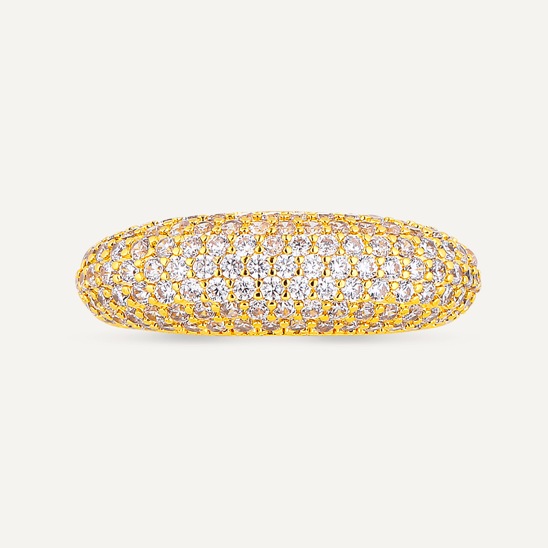 Elizabeth Statement Adjustable Ring In Gold-Tone