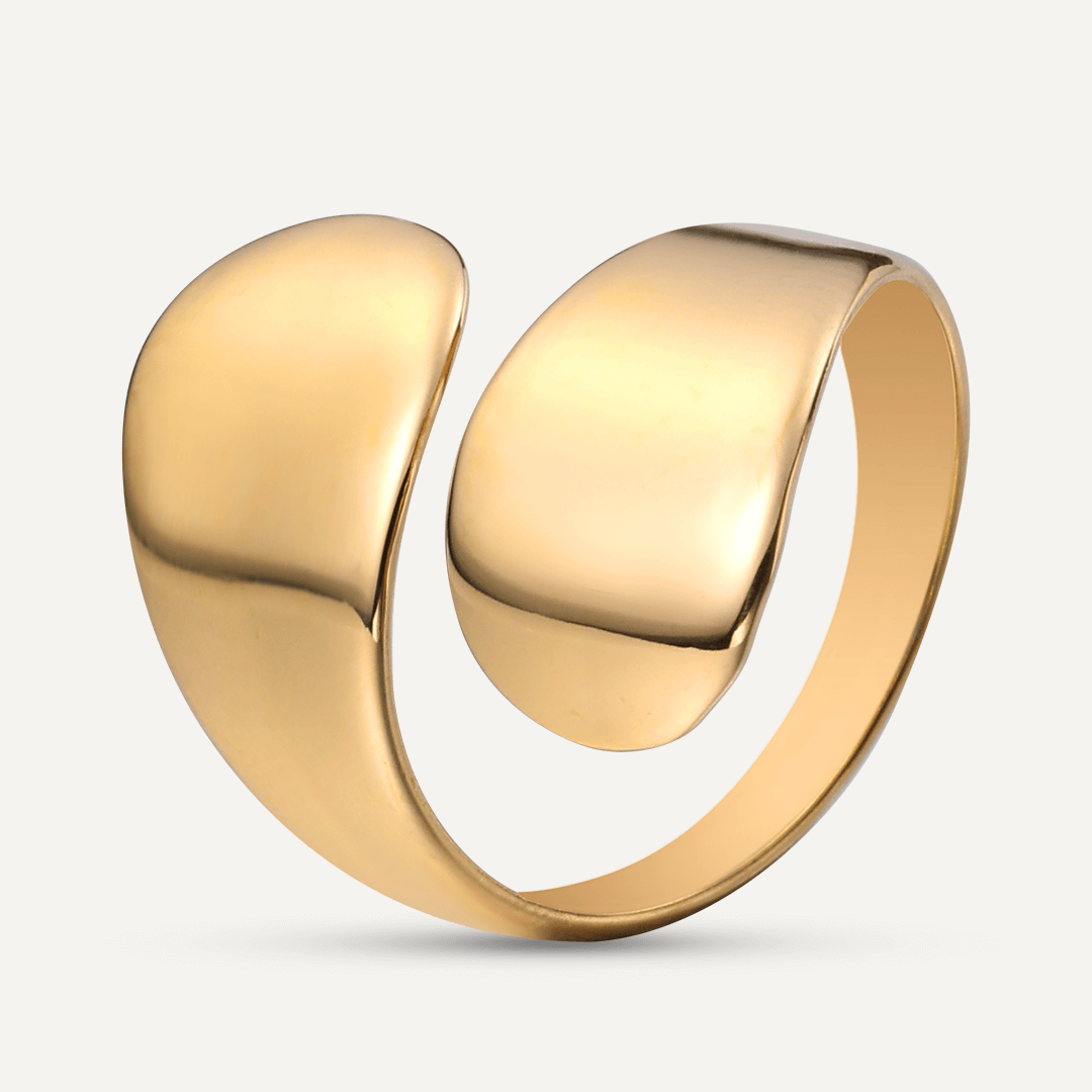 Vibes | Double Wrap Open Ring | 18K Gold-Plated