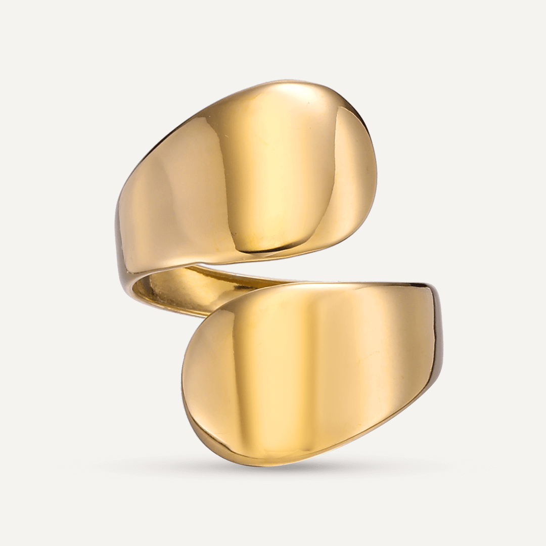 Vibes | Double Wrap Open Ring | 18K Gold-Plated