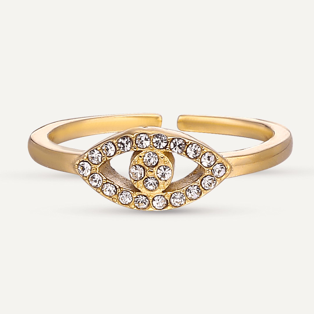 Vibes | Mystic Eye Open Ring | 18K Gold-Plated