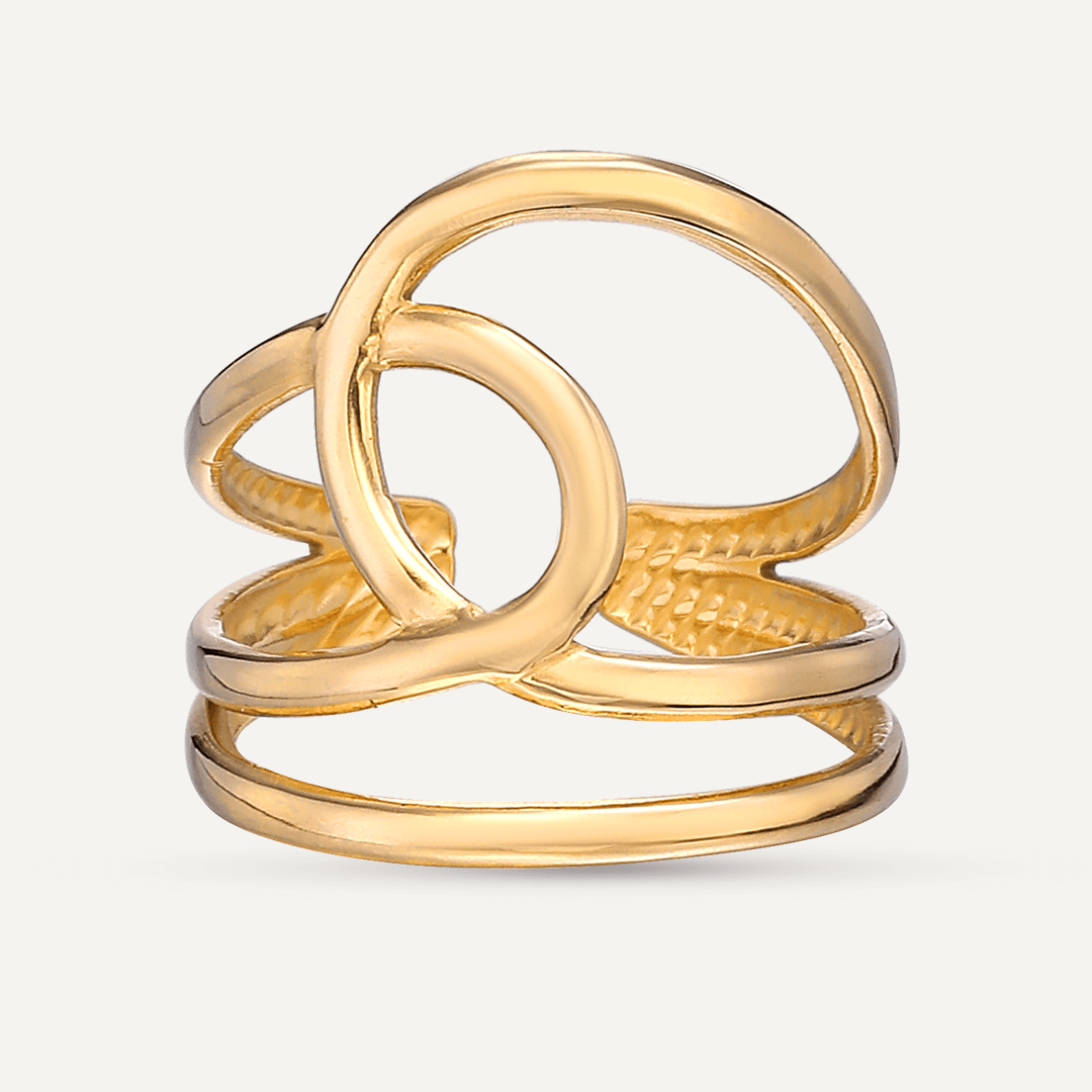 Vibes | Infinite Loop Open Ring | 18K Gold-Plated