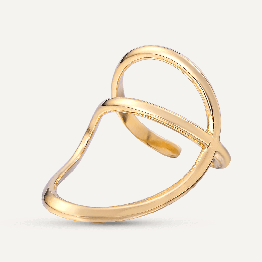 Vibes | Arc Open Ring | 18K Gold-Plated