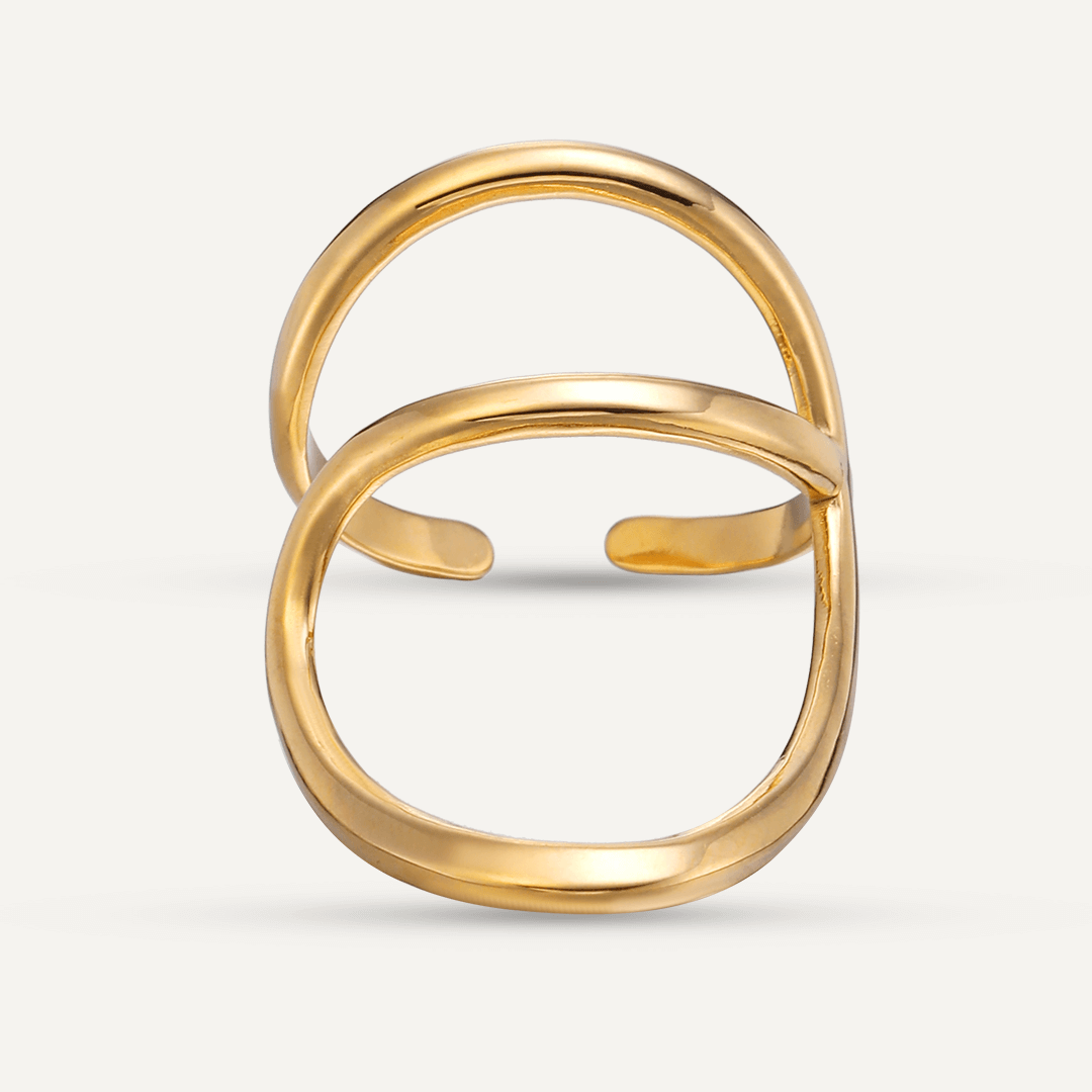 Vibes | Arc Open Ring | 18K Gold-Plated