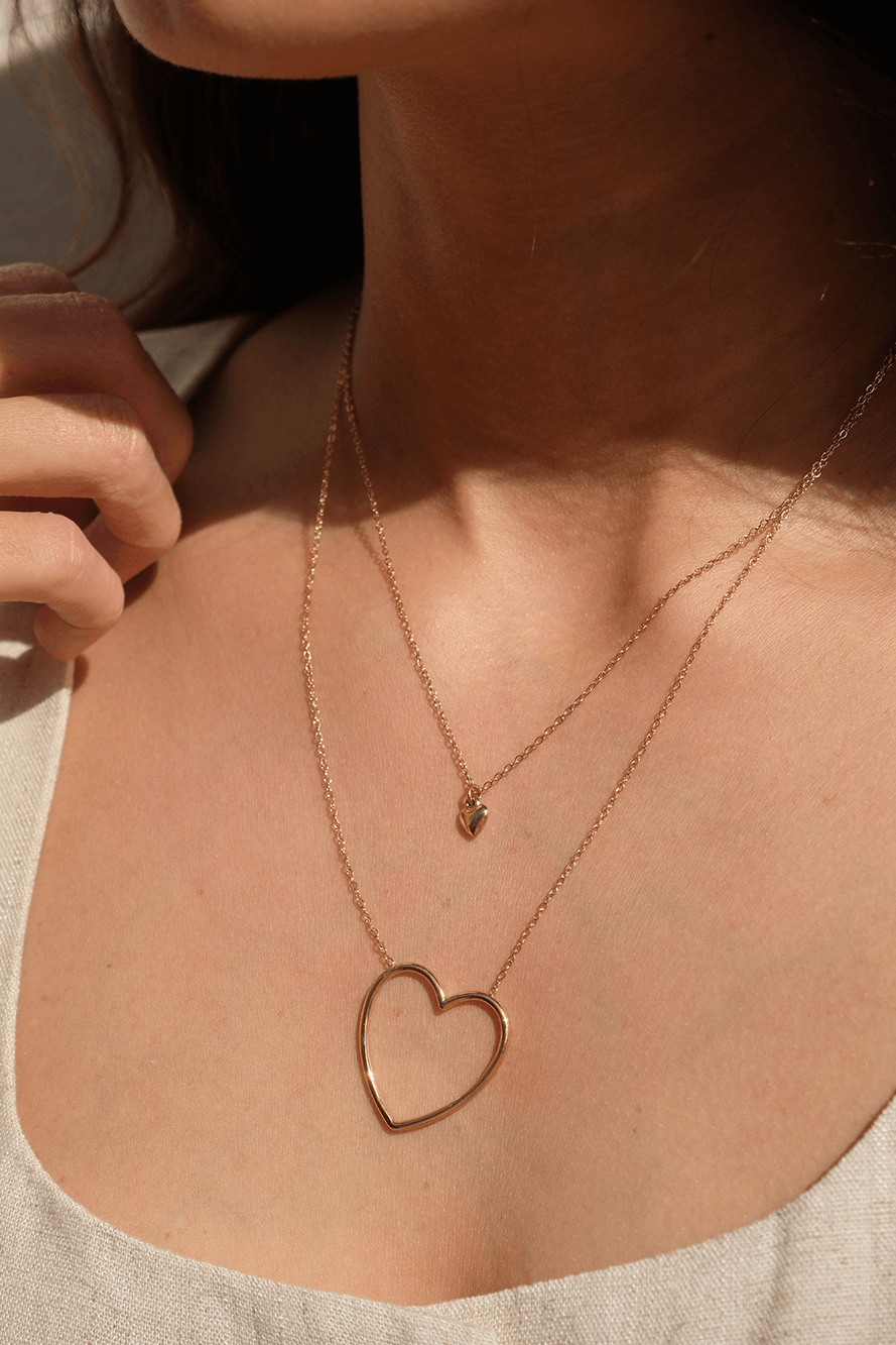 Vibes | Hearts Entwined Necklace | 18K Gold-Plated