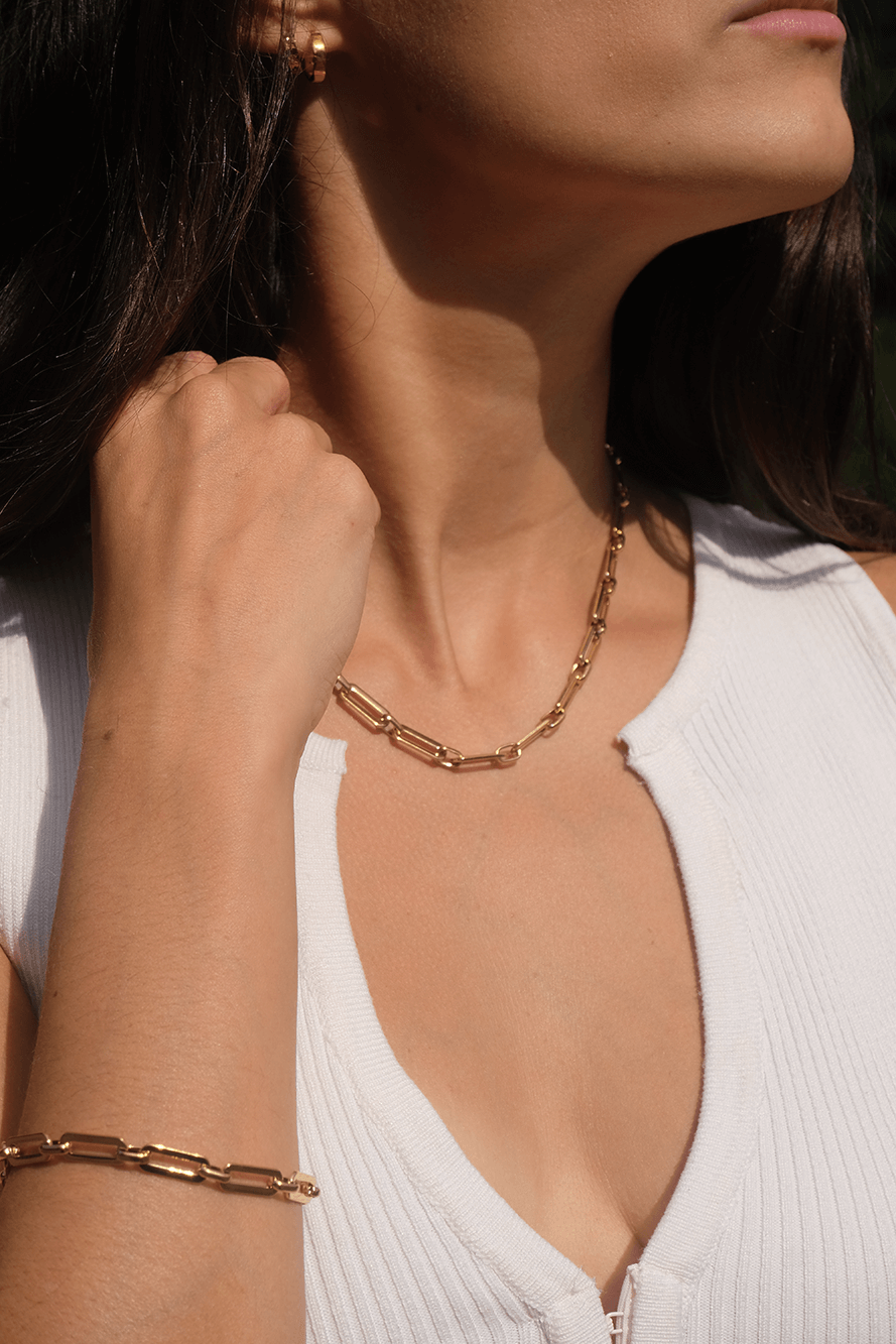 Vibes | Urban Luxe Necklace | 18K Gold-Plated