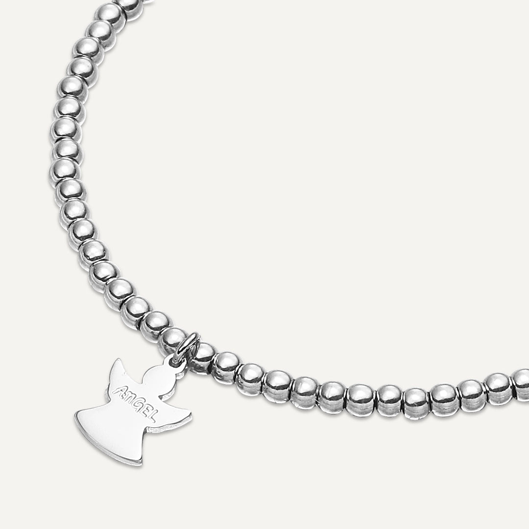 Memories: "YOU'RE AN ANGEL" | Angel Wings Bracelet | White Gold-Plated