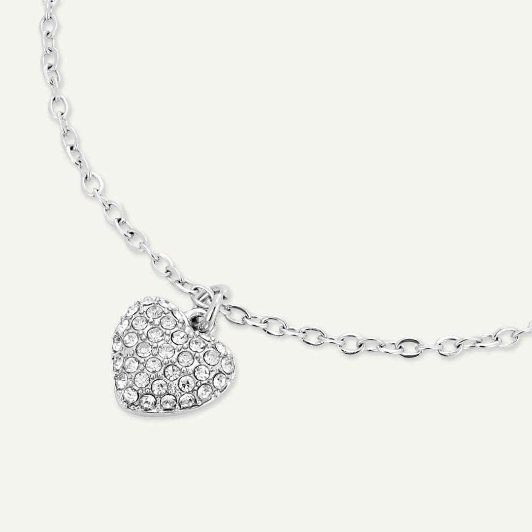 Memories: "WONDERFUL COUSIN" | Heart Bracelet | White Gold-Plated