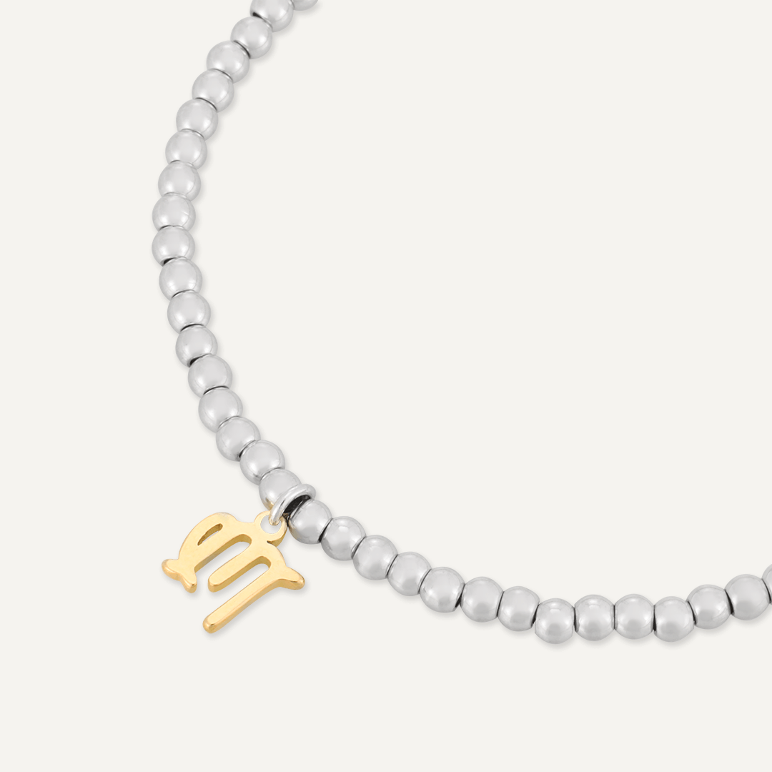 Memories: "VIRGO" | The Virgo Bracelet | White Gold & 18K Gold-Plated