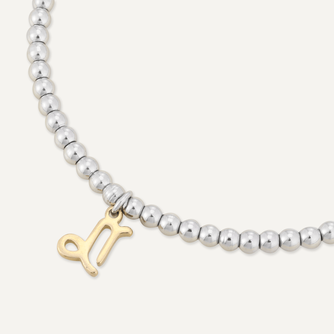 Memories: "CAPRICORN" | The Goat Bracelet | White Gold & 18K Gold-Plated