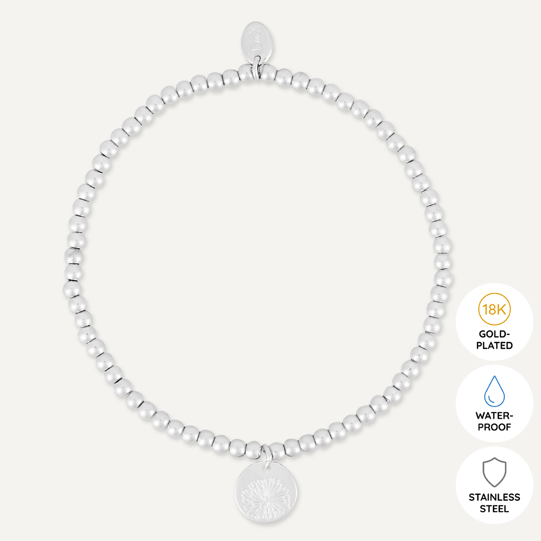 Memories: "SEPTEMBER" | Aster Bracelet | White Gold-Plated