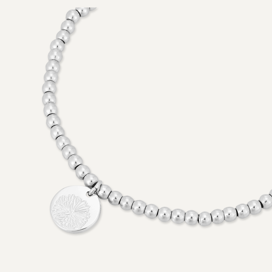 Memories: "SEPTEMBER" | Aster Bracelet | White Gold-Plated