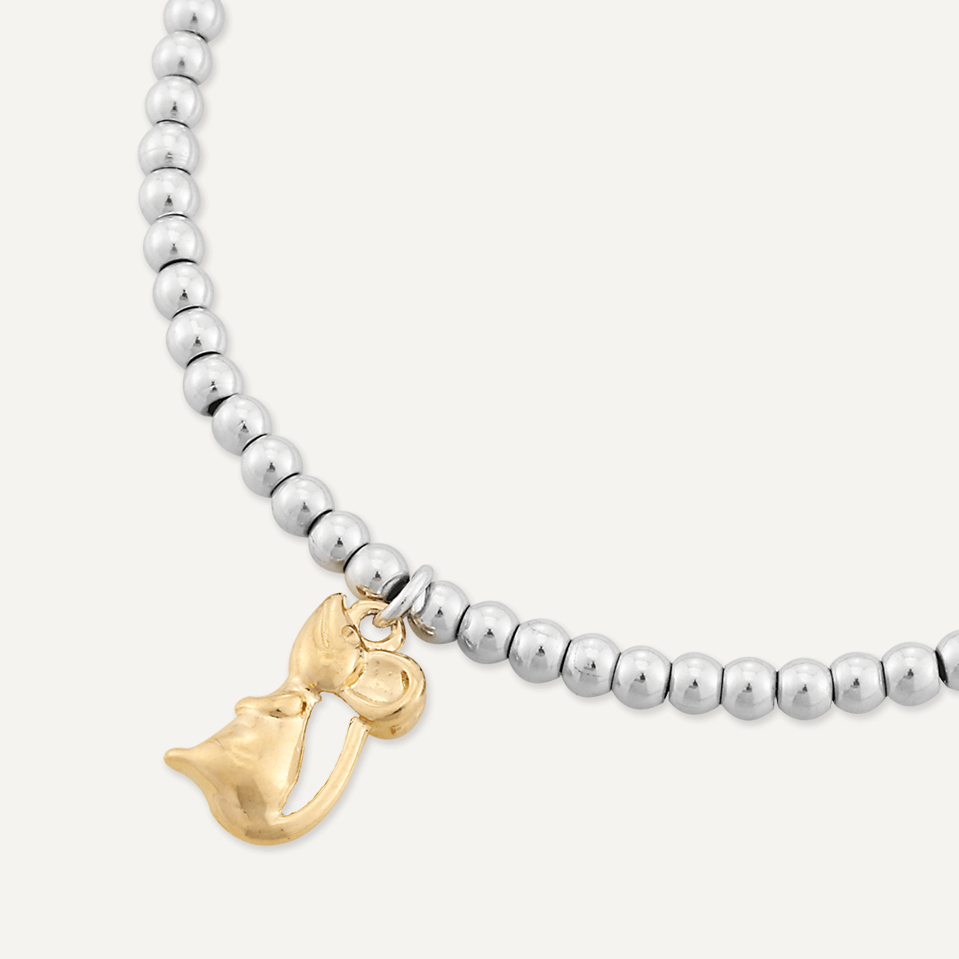 Memories: "YEAR OF THE RAT" | Rat Bracelet | White Gold & 18K Gold-Plated