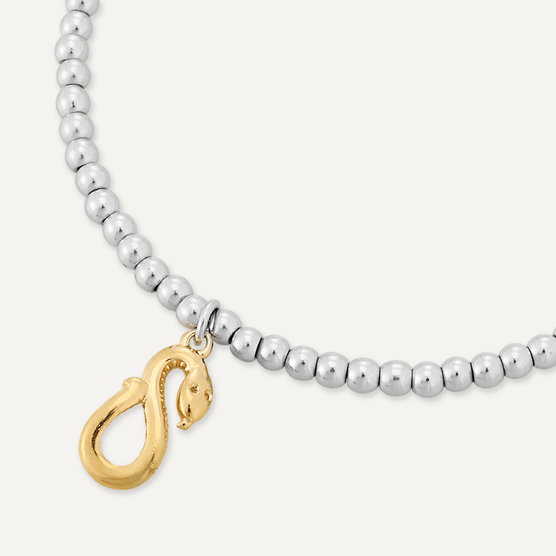 Memories: "YEAR OF THE SNAKE" | Snake Bracelet | White Gold & 18K Gold-Plated