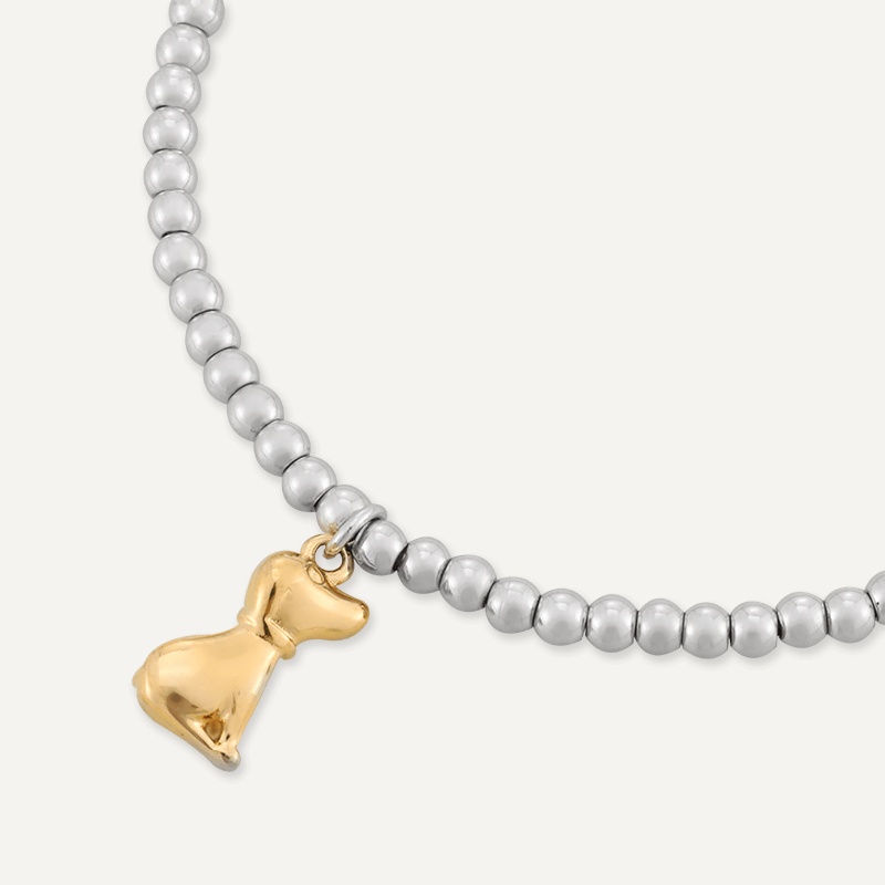 Memories: "YEAR OF THE DOG" | Dog Bracelet | White Gold & 18K Gold-Plated