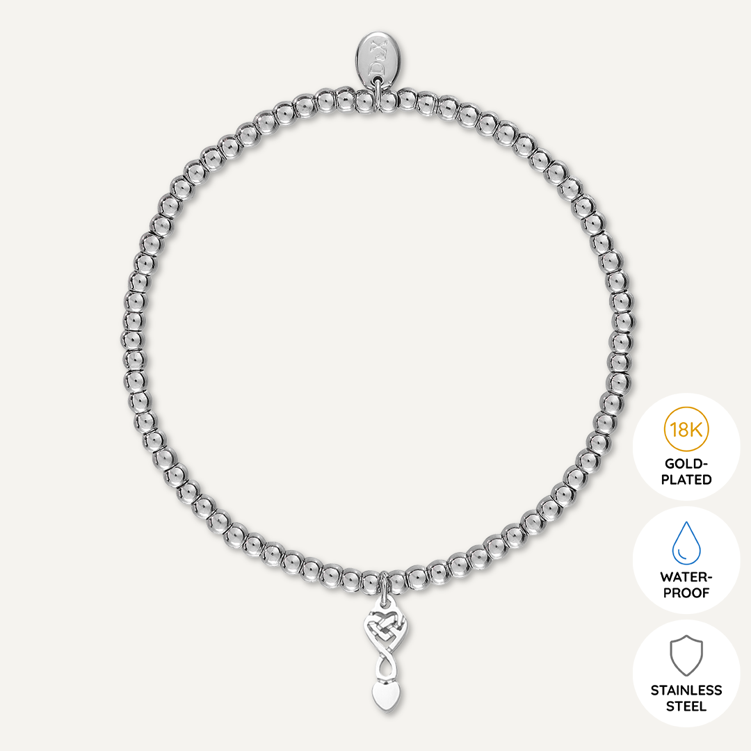 Memories: "LLWY GARU" | Spoon Bracelet | White Gold-Plated