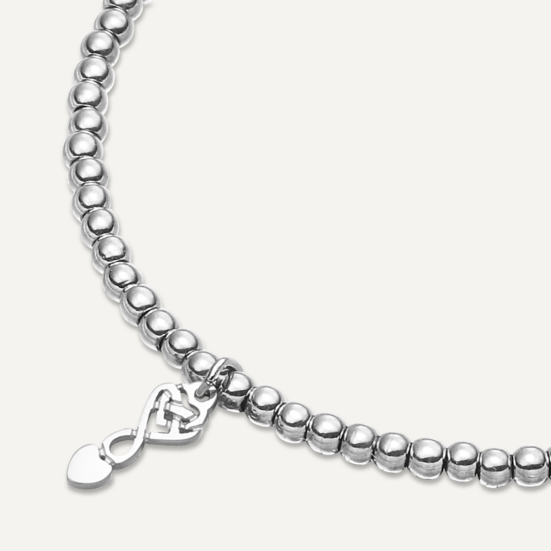 Memories: "LLWY GARU" | Spoon Bracelet | White Gold-Plated