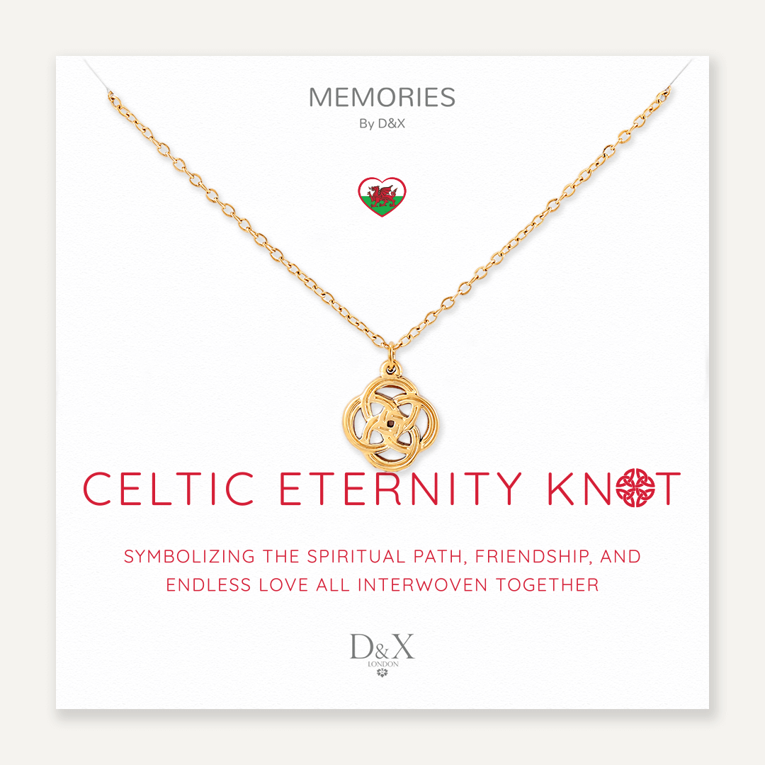 Memories: "CELTIC ETERNITY KNOT" | Knot Necklace | 18K Gold-Plated