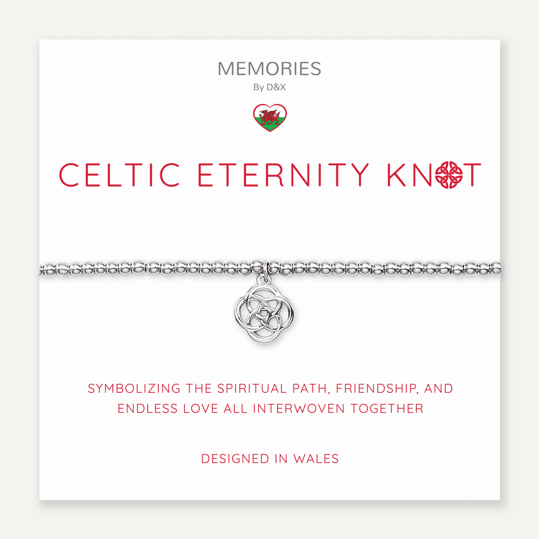 Memories: "CELTIC ETERNITY KNOT" | Knot Bracelet | White Gold-Plated