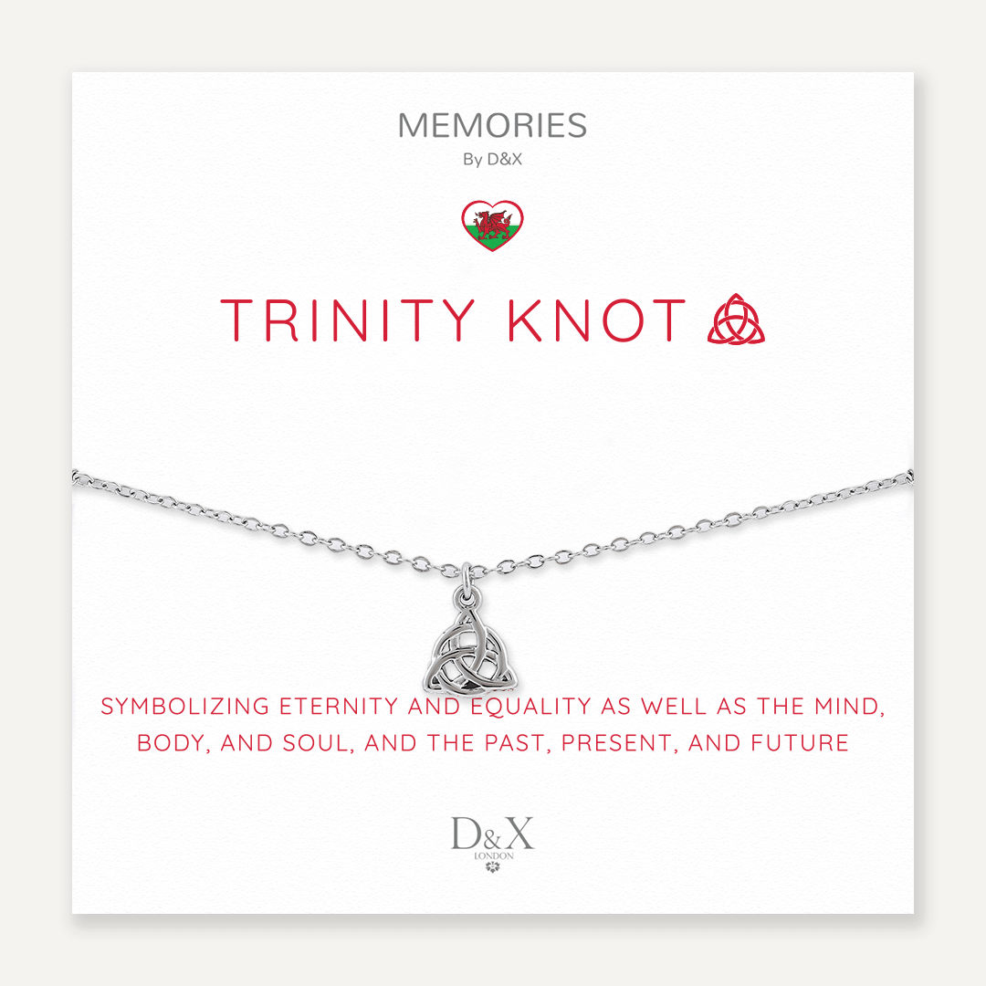 Memories: "TRINITY KNOT" | Knot Bracelet | White Gold-Plated