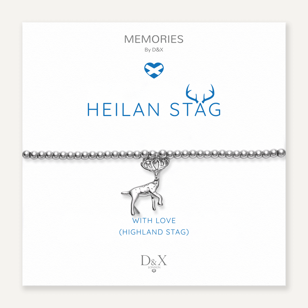 Memories: "HEILAN STAG" | Stag Bracelet | White Gold-Plated