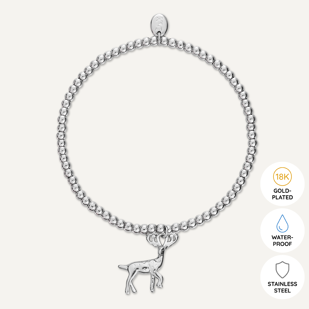 Memories: "HEILAN STAG" | Stag Bracelet | White Gold-Plated