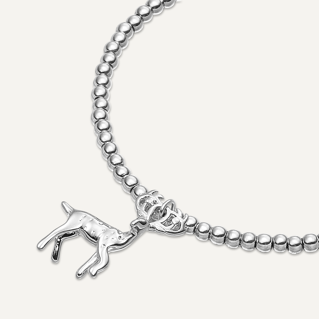 Memories: "HEILAN STAG" | Stag Bracelet | White Gold-Plated