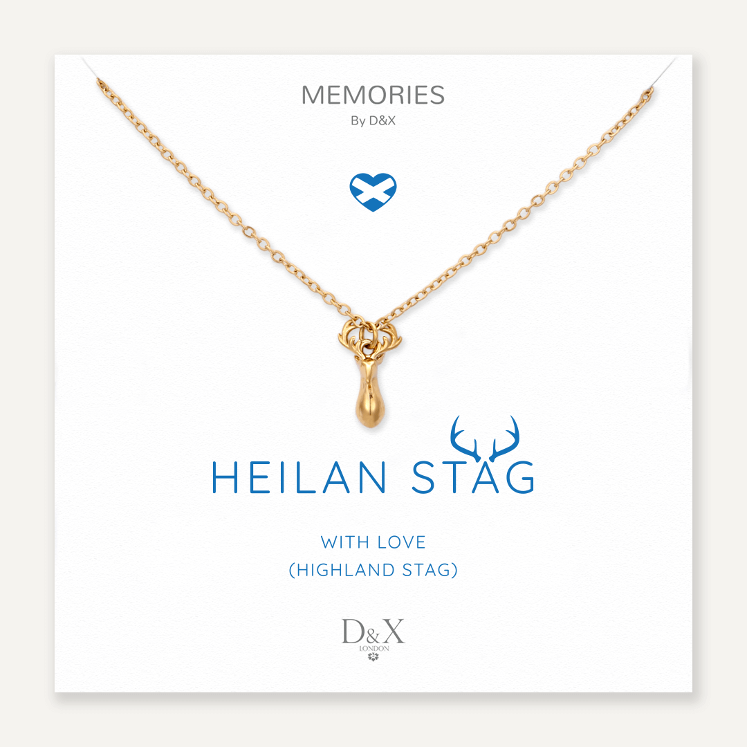 Memories: "HEILAN STAG" | Stag Necklace | 18K Gold-Plated