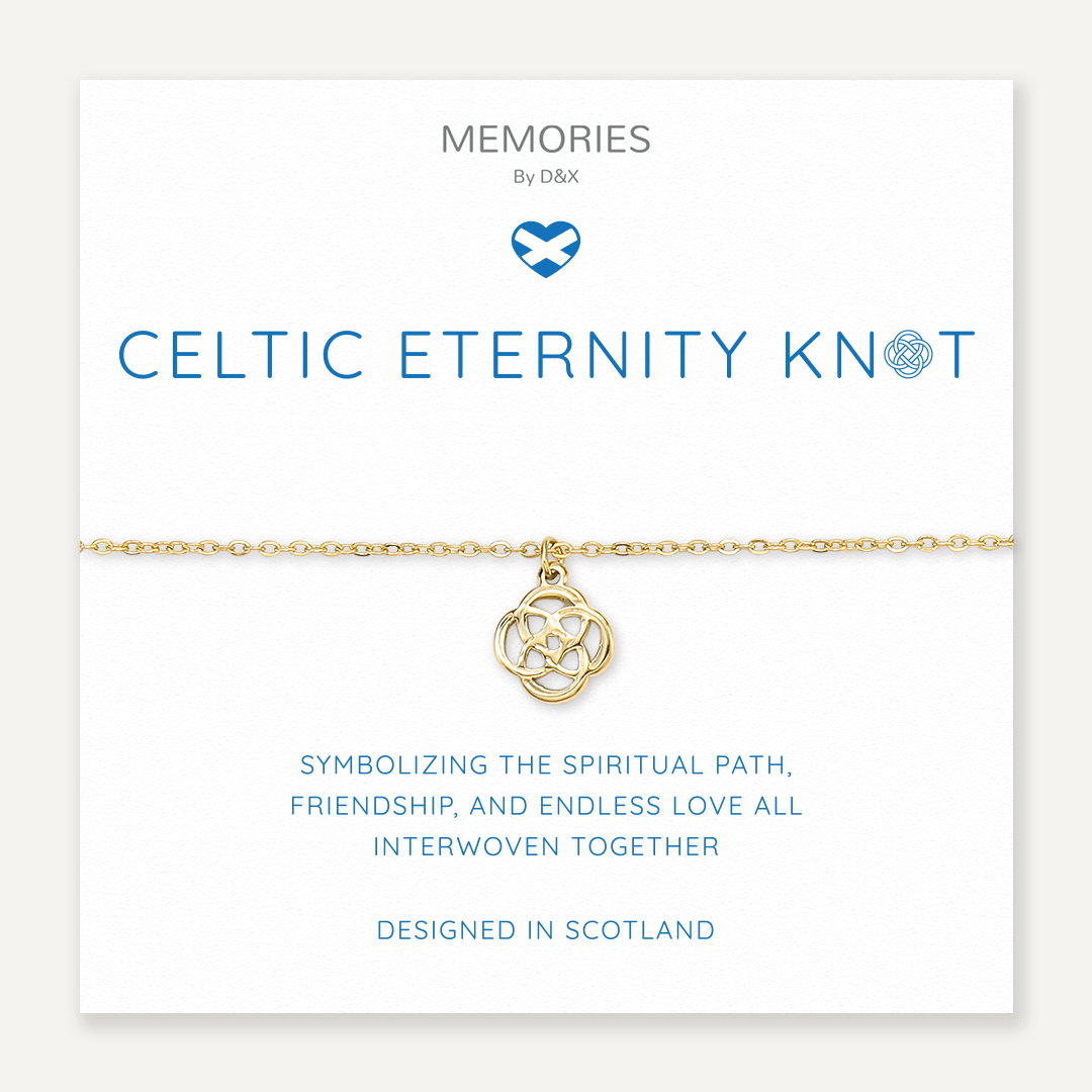 Memories: "CELTIC ETERNITY KNOT" | Knot Bracelet | 18K Gold-Plated