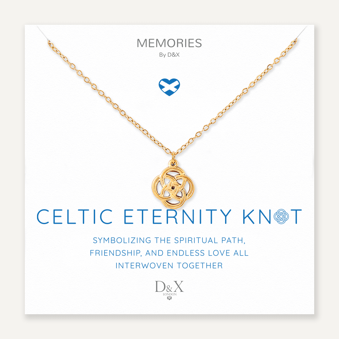 Memories: "CELTIC ETERNITY KNOT" | Knot Necklace | 18K Gold-Plated