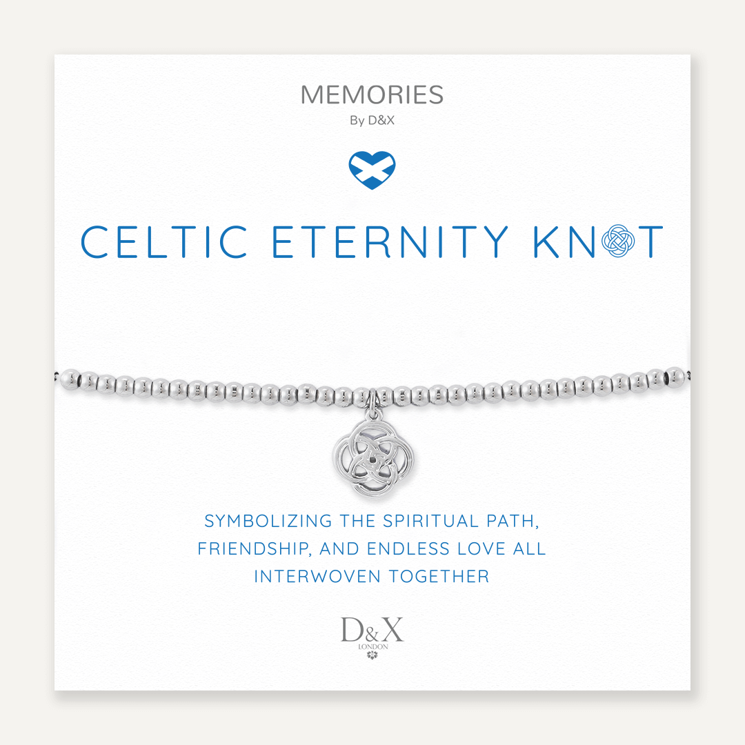 Memories: "CELTIC ETERNITY KNOT" | Knot Bracelet | White Gold-Plated