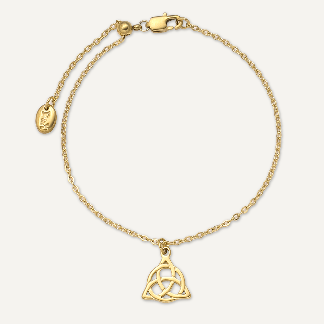 Memories: "TRINITY KNOT" | Knot Bracelet | 18K Gold-Plated