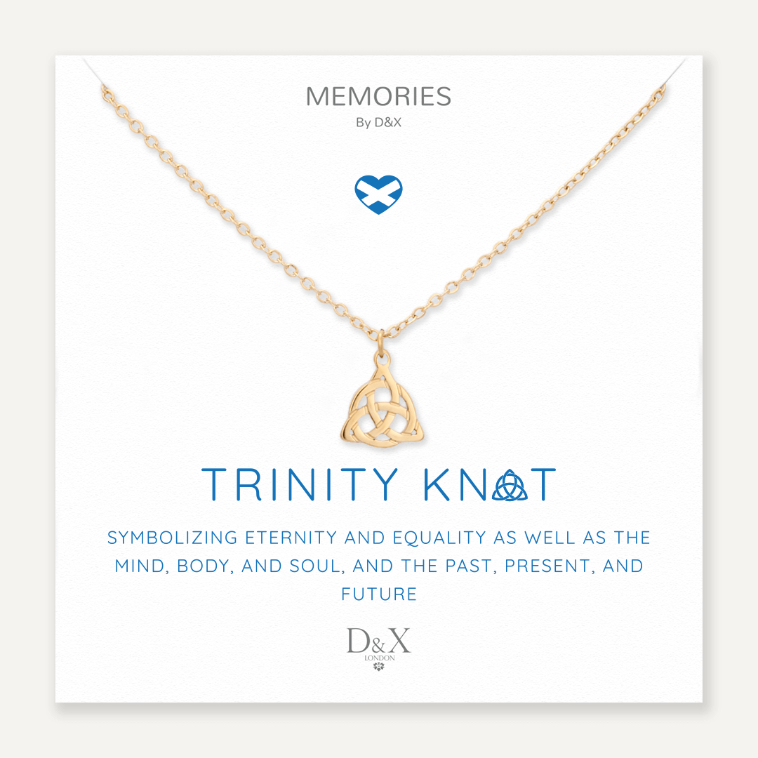 Memories: "TRINITY KNOT" | Knot Necklace | 18K Gold-Plated