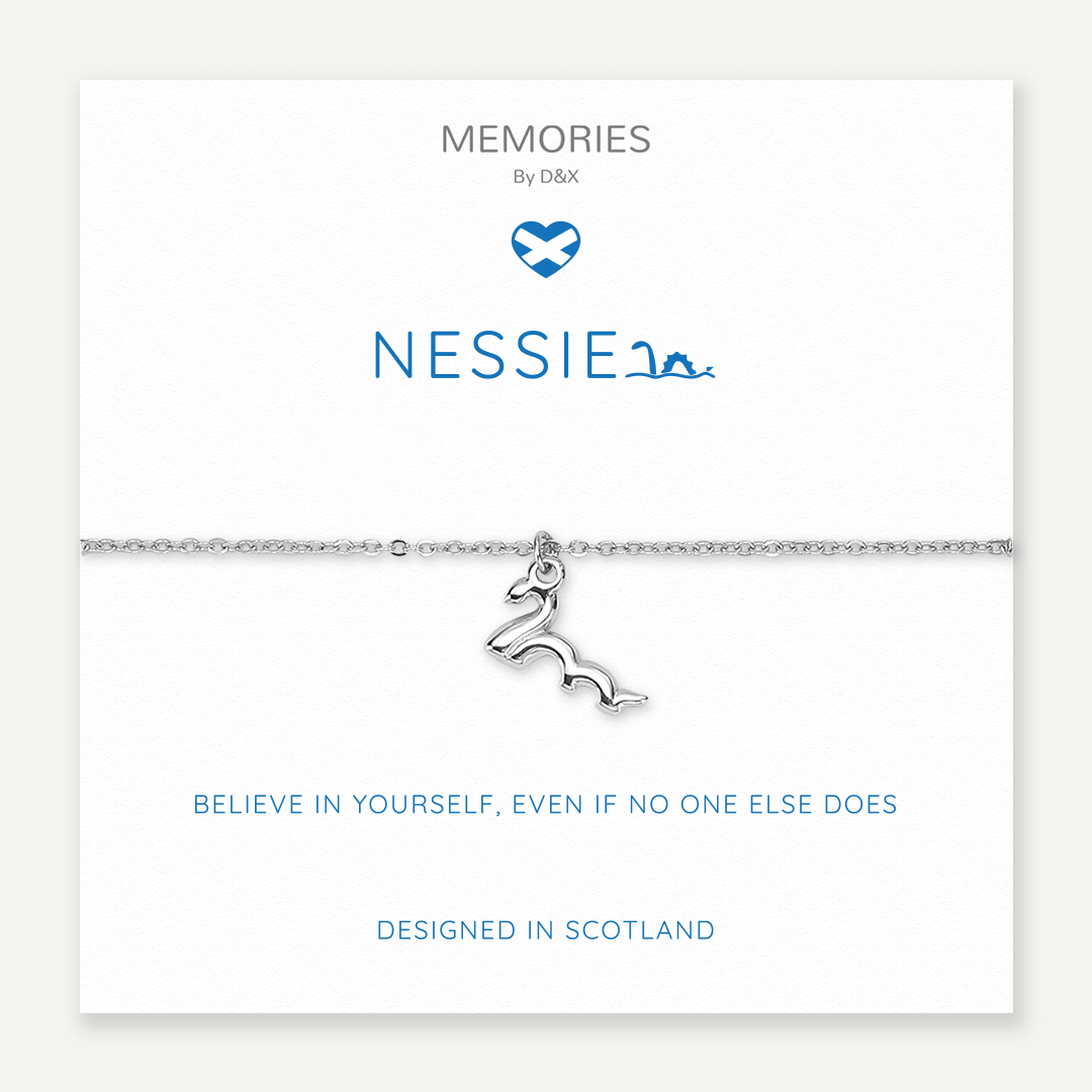 Memories: "NESSIE" | Loch ness Bracelet | White Gold-Plated