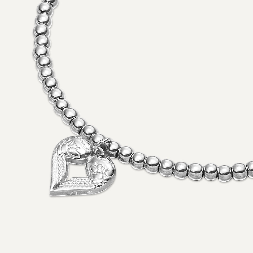 Memories: "BARRY GRANDMA" | Wings Bracelet | White Gold-Plated