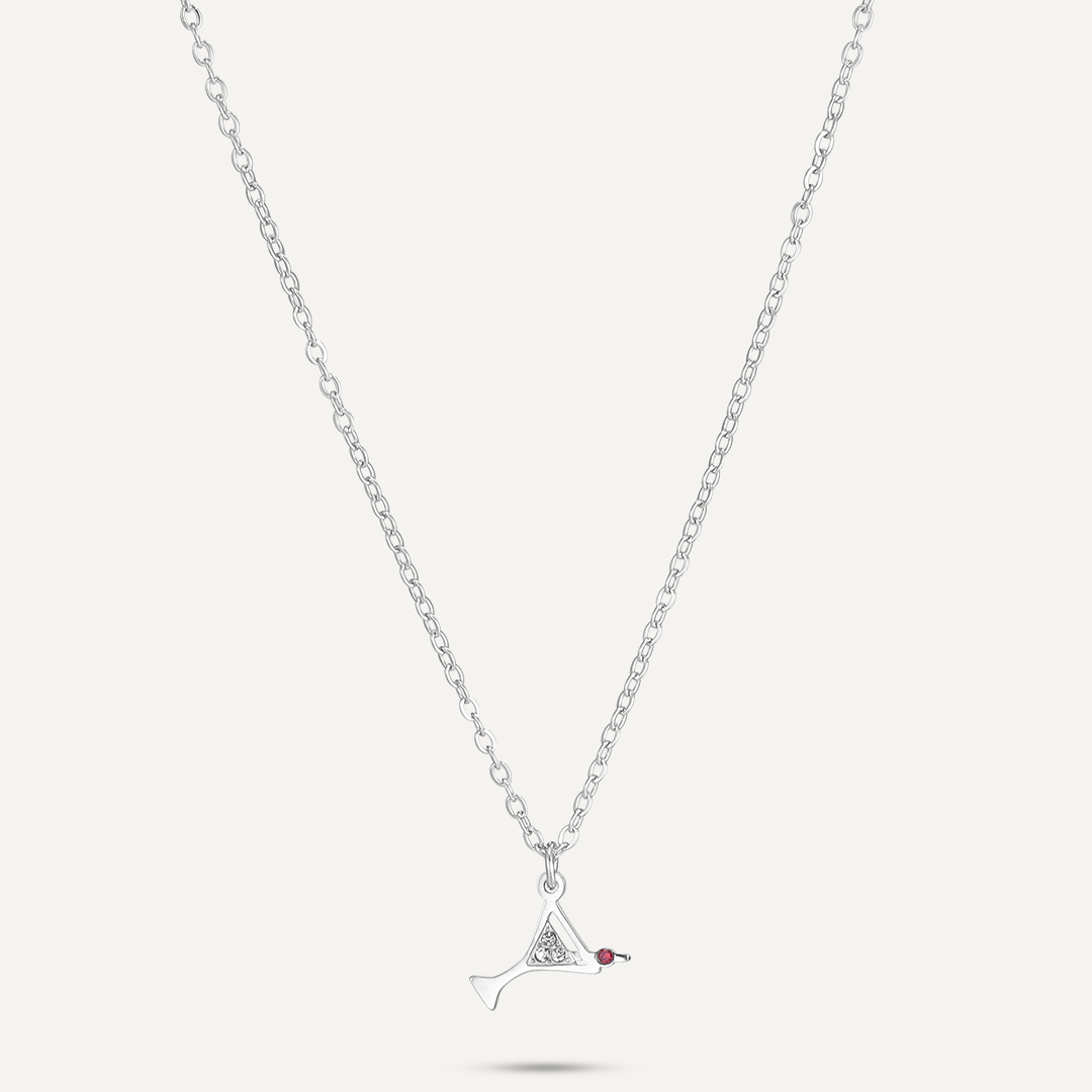 Memories: "SLÀINTE" | Glass Bracelet | White Gold-Plated