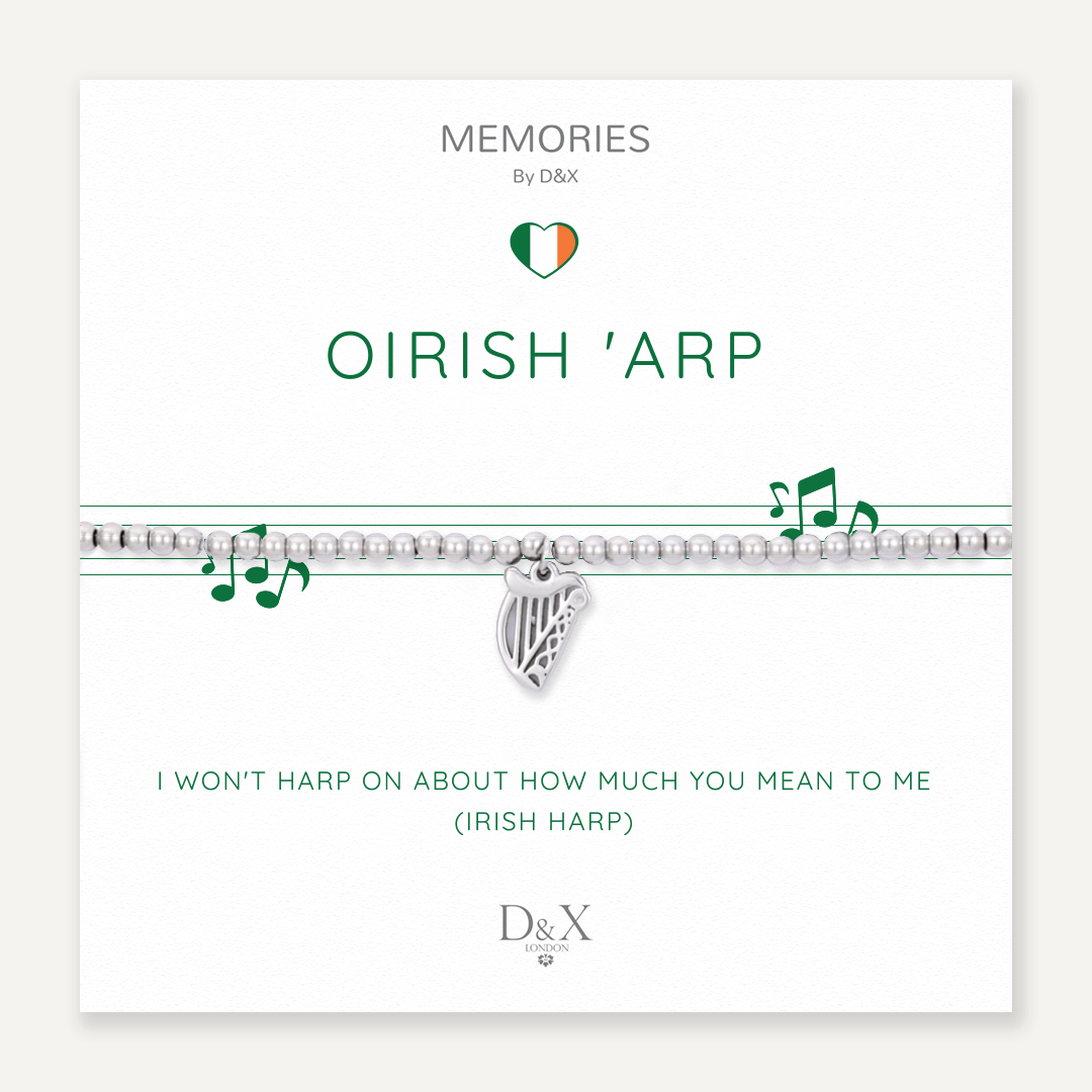 Memories: "OIRISH 'ARP" | Arp Bracelet | White Gold-Plated