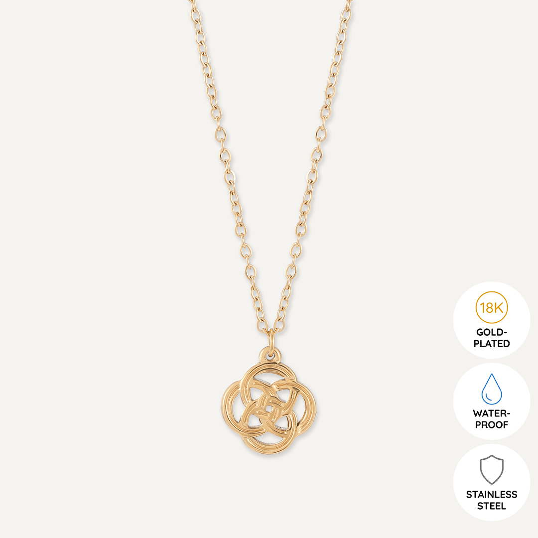 Memories: "CELTIC ETERNITY KNOT" | Knot Necklace | 18K Gold-Plated