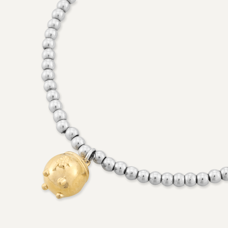 Memories: "CRAIC A GAULD" | Pot of Gold Bracelet | White Gold & 18K Gold-Plated