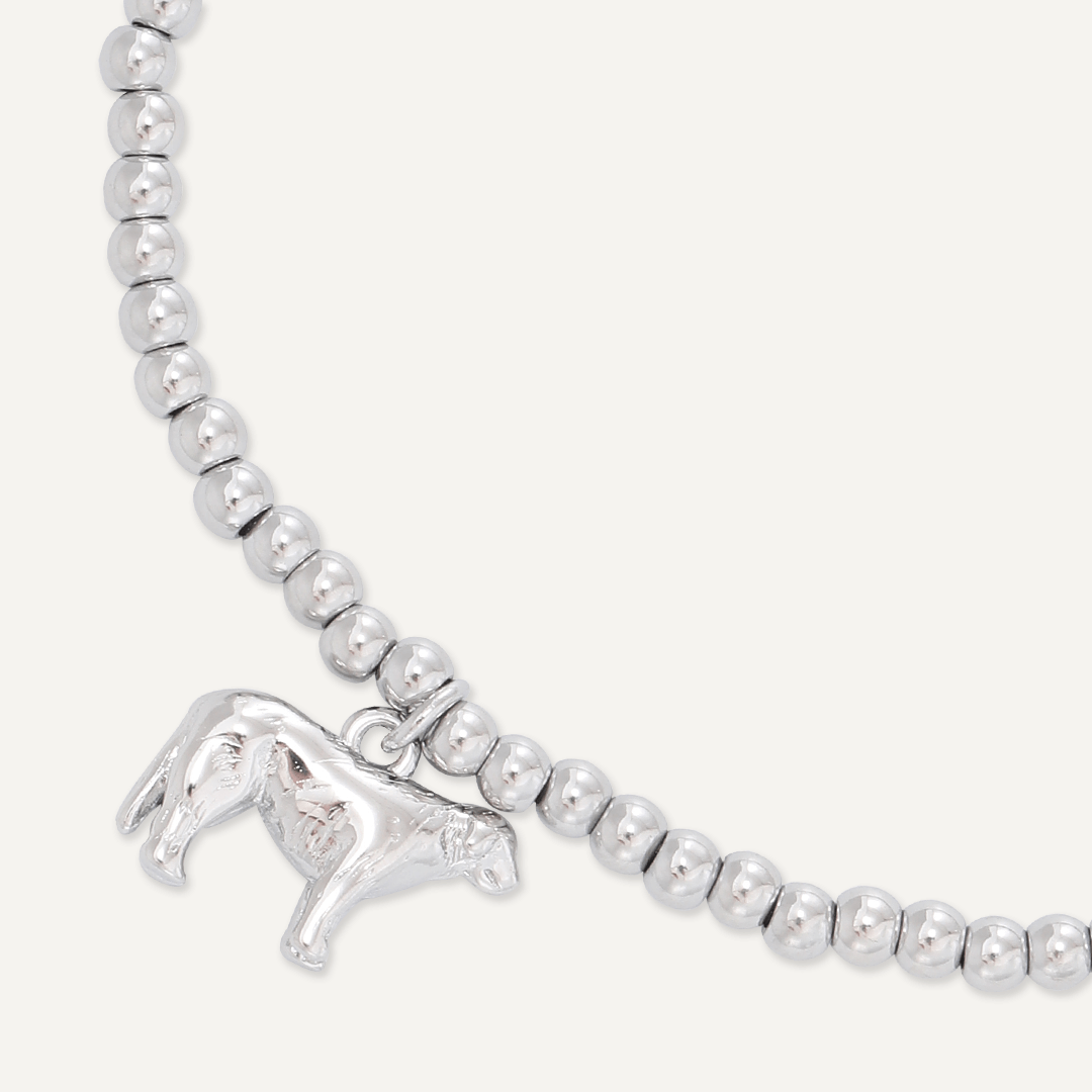 Memories: "OIRISH WOLFHOUN' DAG" | Wolfhound Bracelet | White Gold-Plated