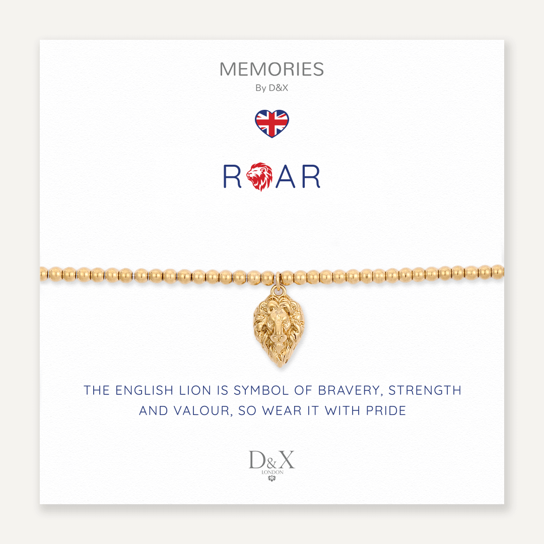 Memories: "ROAR" | Lion Bracelet | 18K Gold-Plated