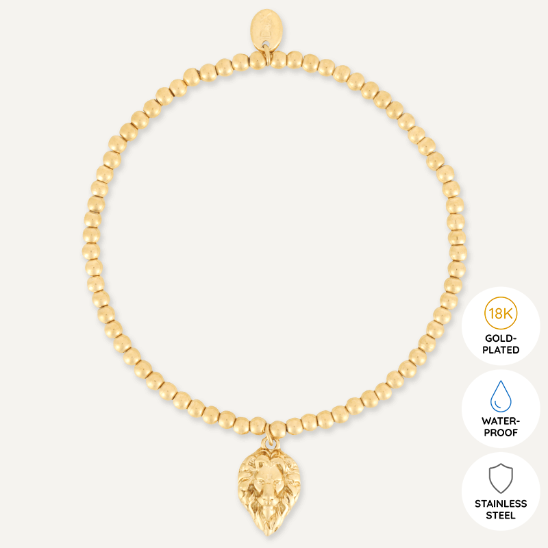 Memories: "ROAR" | Lion Bracelet | 18K Gold-Plated