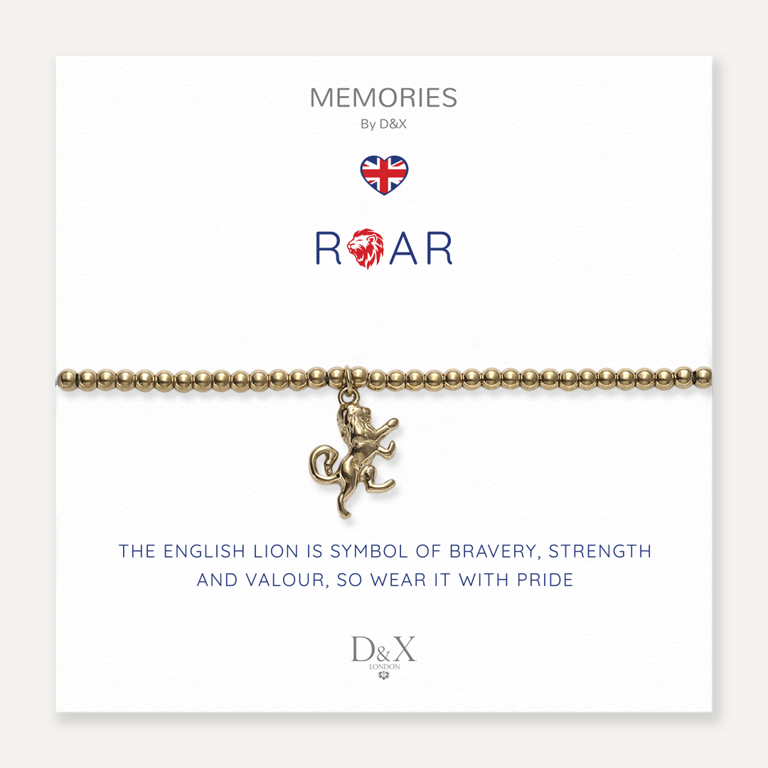 Memories: "ROAR" | Lion Bracelet | 18K Gold-Plated