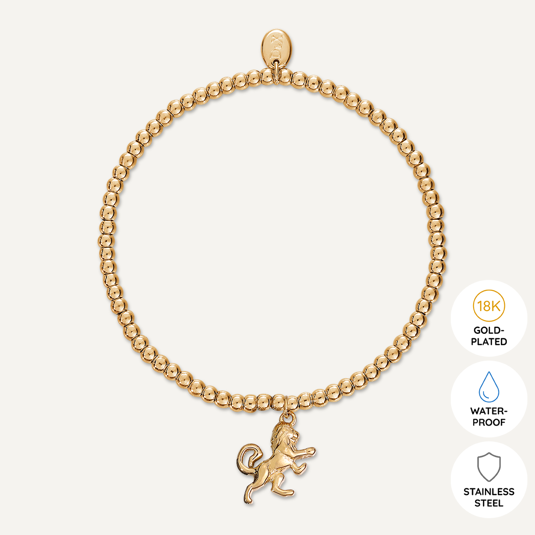 Memories: "ROAR" | Lion Bracelet | 18K Gold-Plated