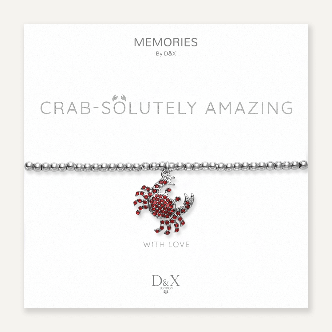 Memories: "CRAB-SOLUTELY AMAZING" | Crab Bracelet  | White Gold-Plated