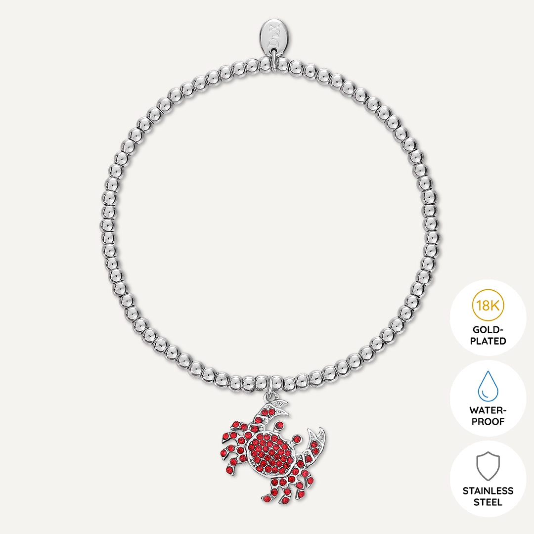 Memories: "CRAB-SOLUTELY AMAZING" | Crab Bracelet  | White Gold-Plated