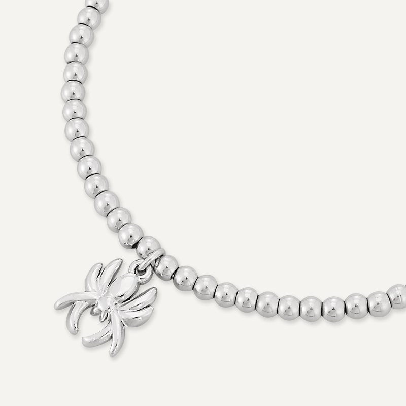 Memories: "INCY WINCY SPIDER" | Spider Bracelet | White Gold-Plated