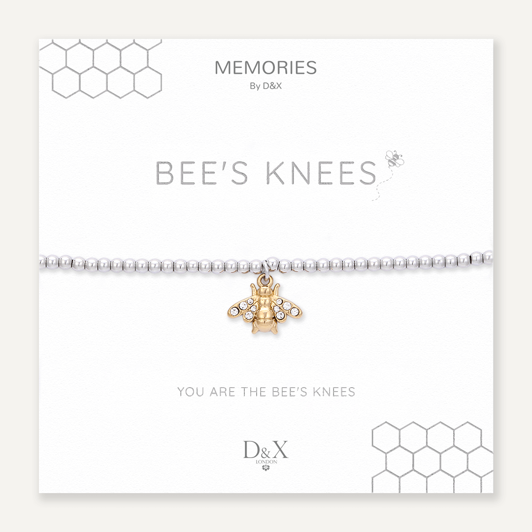 Memories: "BEE'S KNEES" | Bee Bracelet | White Gold & 18K Gold-Plated