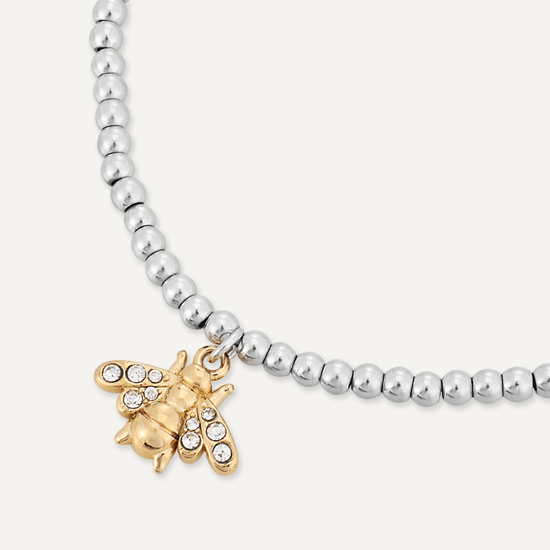 Memories: "BEE'S KNEES" | Bee Bracelet | White Gold & 18K Gold-Plated