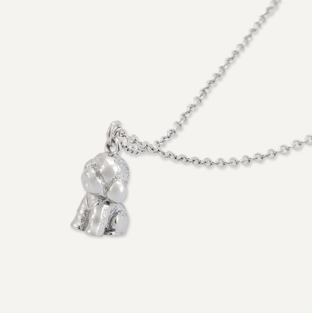 Memories: "DOGS…" | Dog Necklace | White Gold-Plated